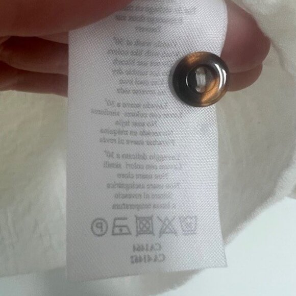 Des Petits Hauts White Swanny Blouse - Size Small - Picture 10 of 10